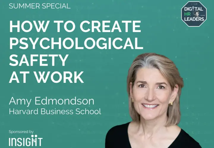 Amy Edmondson discusses how to create psychological safety at work.