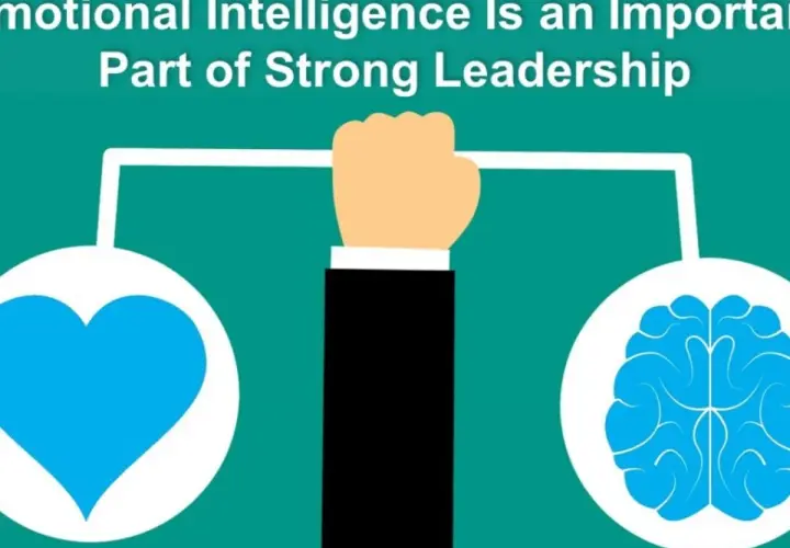 A hand holds a balance, connecting a heart and a brain. This visual story explains why emotional intelligence is important in leadership, blending empathy with intellect.