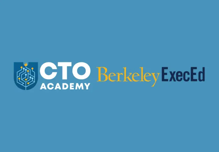Logo for the CTO Academy, part of the Berkeley ExecEd technology leadership program.