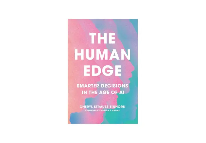 Book cover for "The Human Edge: Smarter Decisions in the Age of AI," exploring ai leadership and human intelligence.