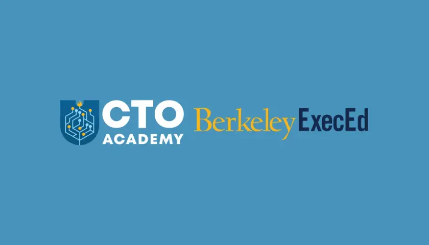 Logo for the CTO Academy, part of the Berkeley ExecEd technology leadership program.