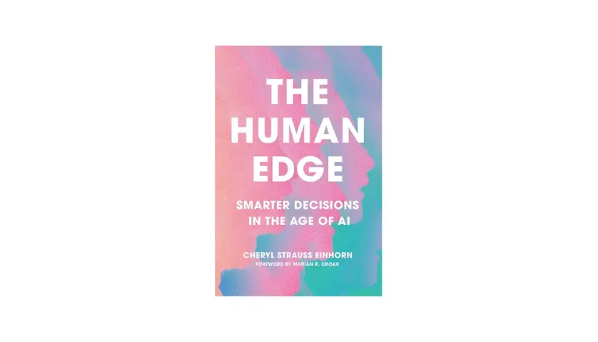 Book cover for "The Human Edge: Smarter Decisions in the Age of AI," exploring ai leadership and human intelligence.