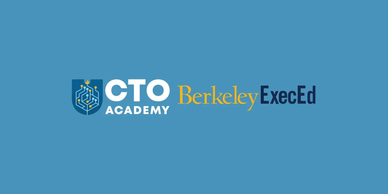 Logo for the CTO Academy, part of the Berkeley ExecEd technology leadership program.
