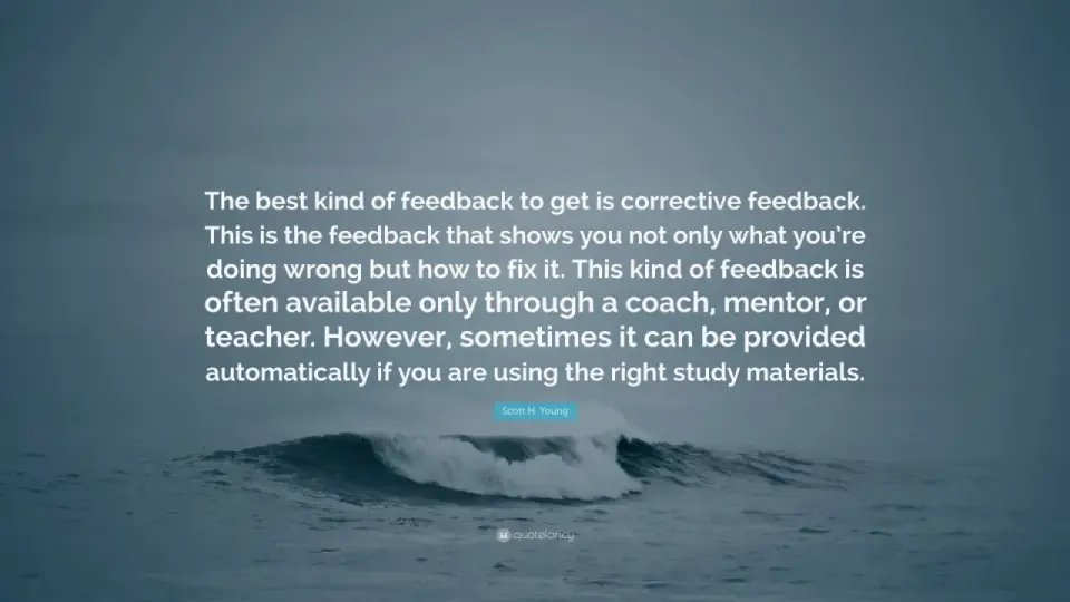 Corrective Feedback - Give It Right, Get Results